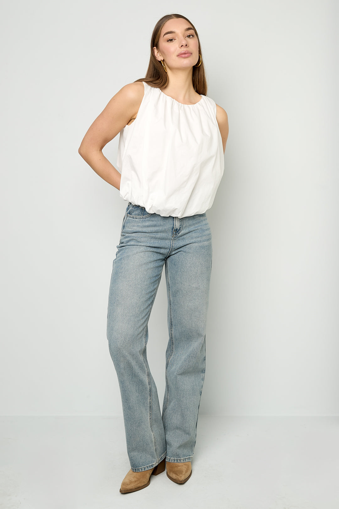 Balloon Sleeve Top – Cotton Casual Jewelry