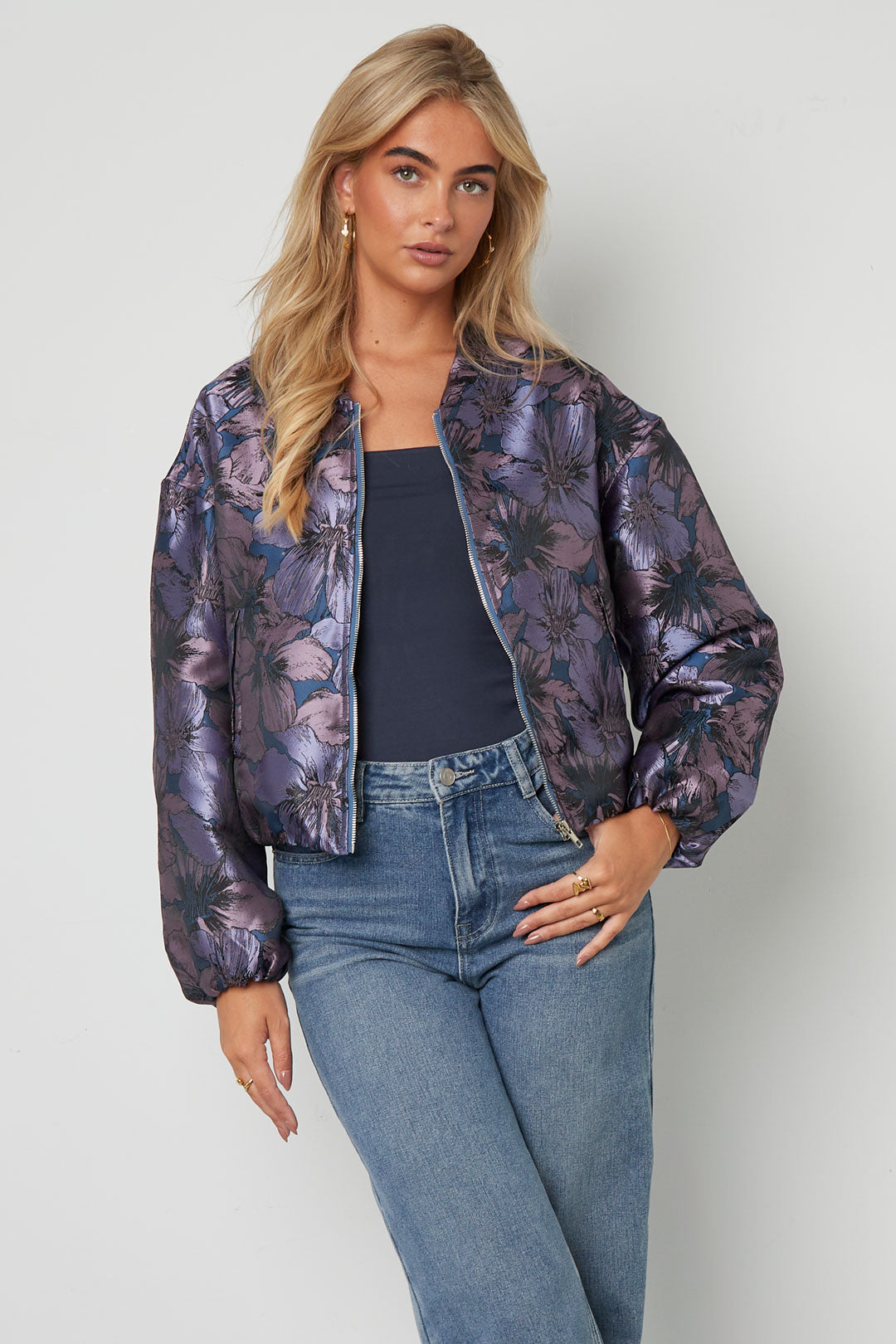 Twilight Bloom Bomber Jacket Eloise Closet