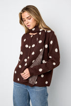 The Hairy Polkadot Scarf Sweater