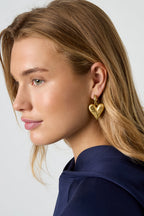 Heart Drop Earrings Eloise Closet Jewelry