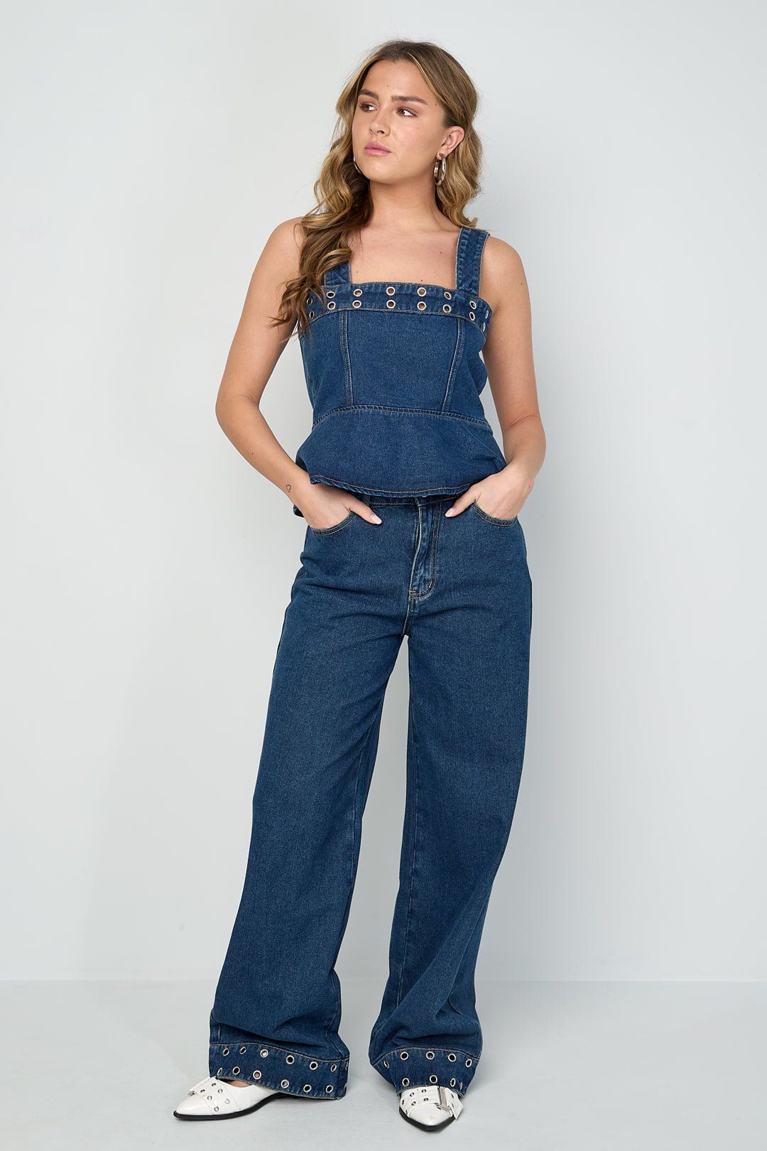 Urban Eyelet Jeans Set Eloise Closet
