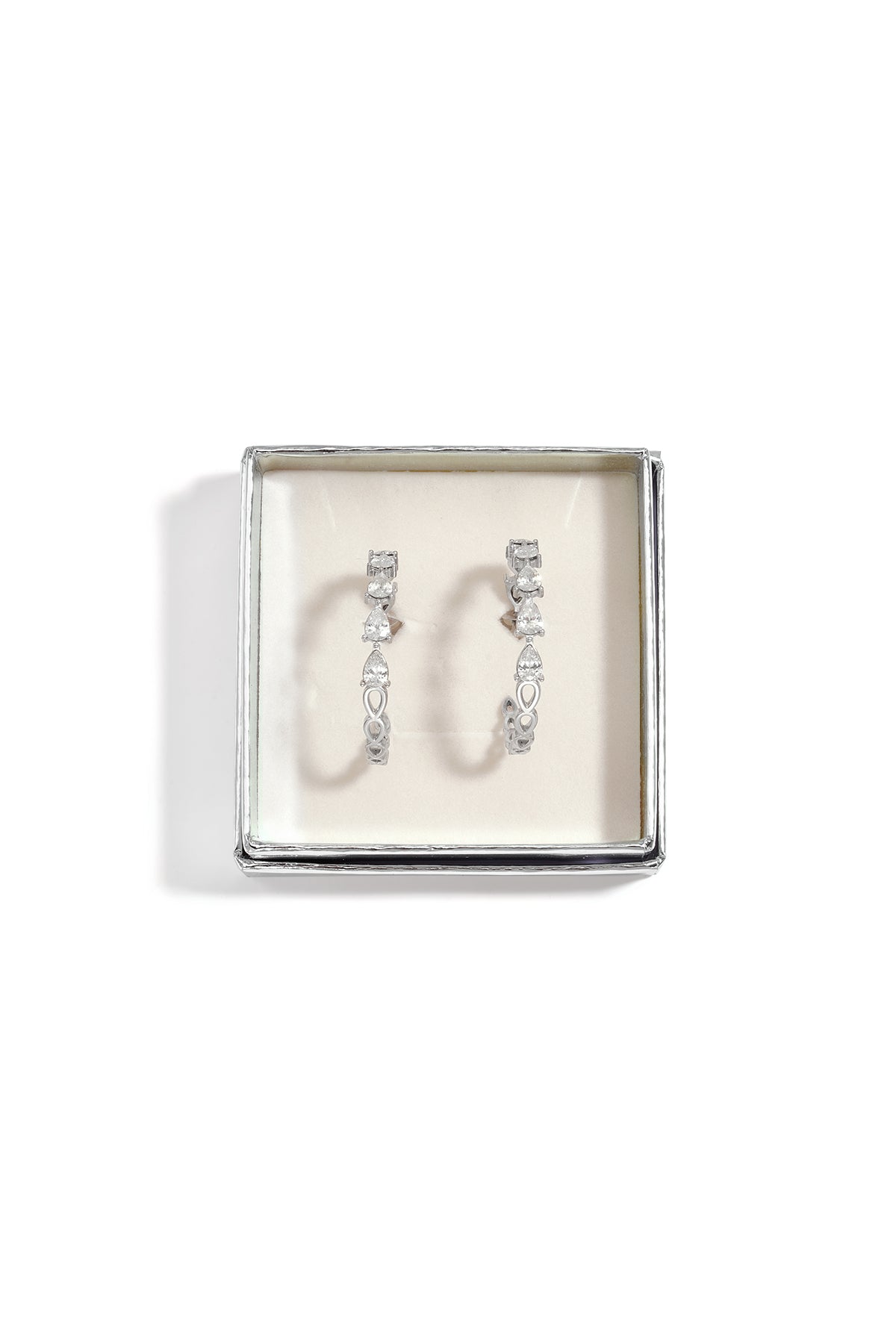 Stainless Steel Hoop Earrings Heart Simple Daily Simple Series Women's jewelry