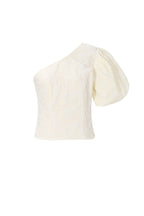 Flower One-Shoulder Top – Sculptural Elegance