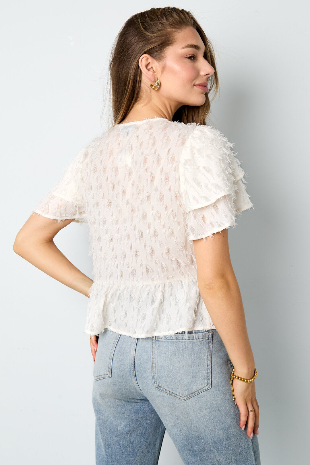 Summer Tie-Up Ruffle Top Eloise Closet