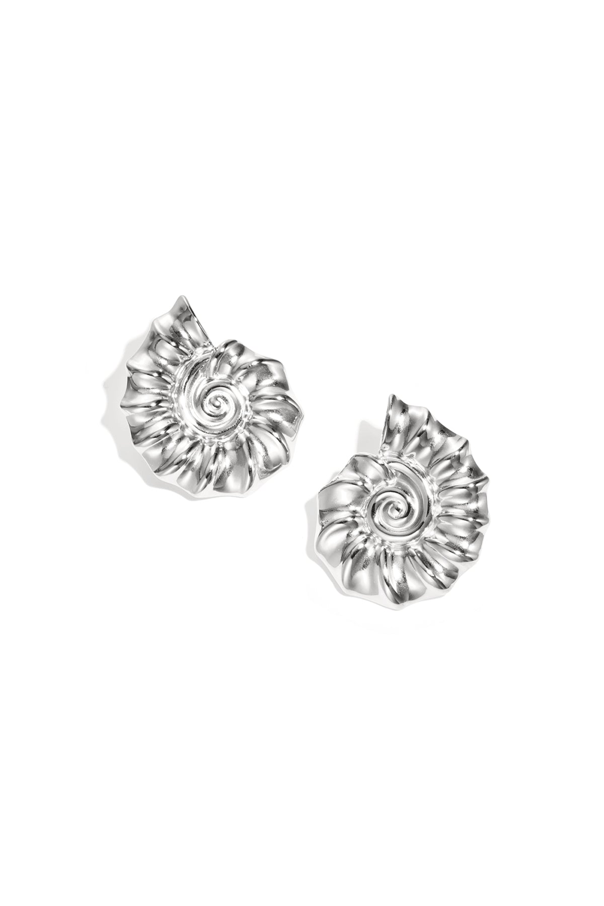 Spiral Shell Statement Earrings Eloise Closet Jewelry