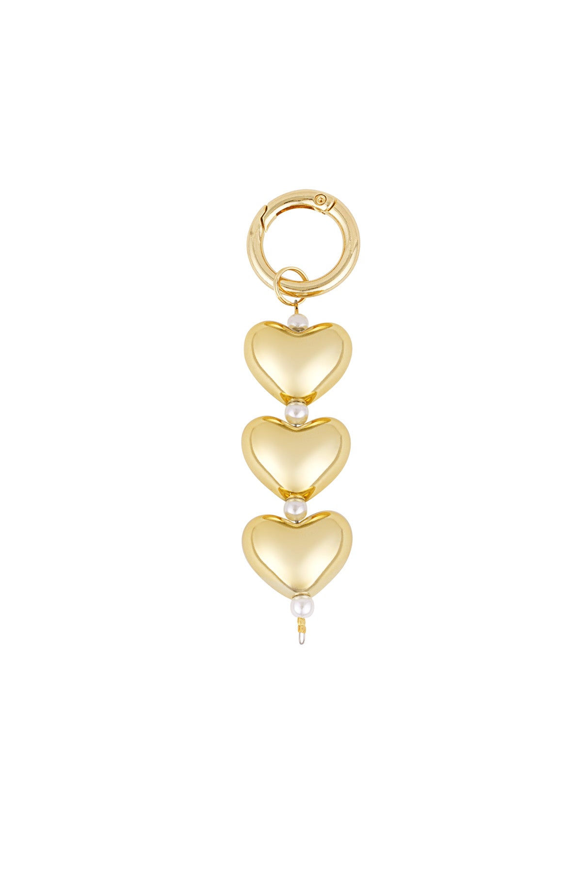 Pearl Heart Bag Charm Eloise Closet Jewelry