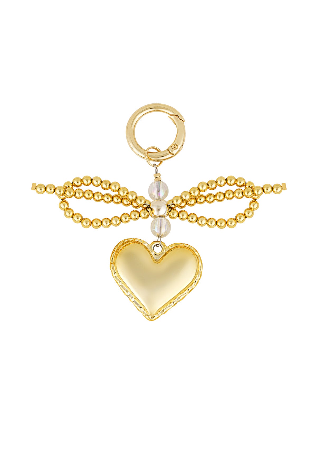 Bow Heart Charm Pendant Eloise Closet Jewelry