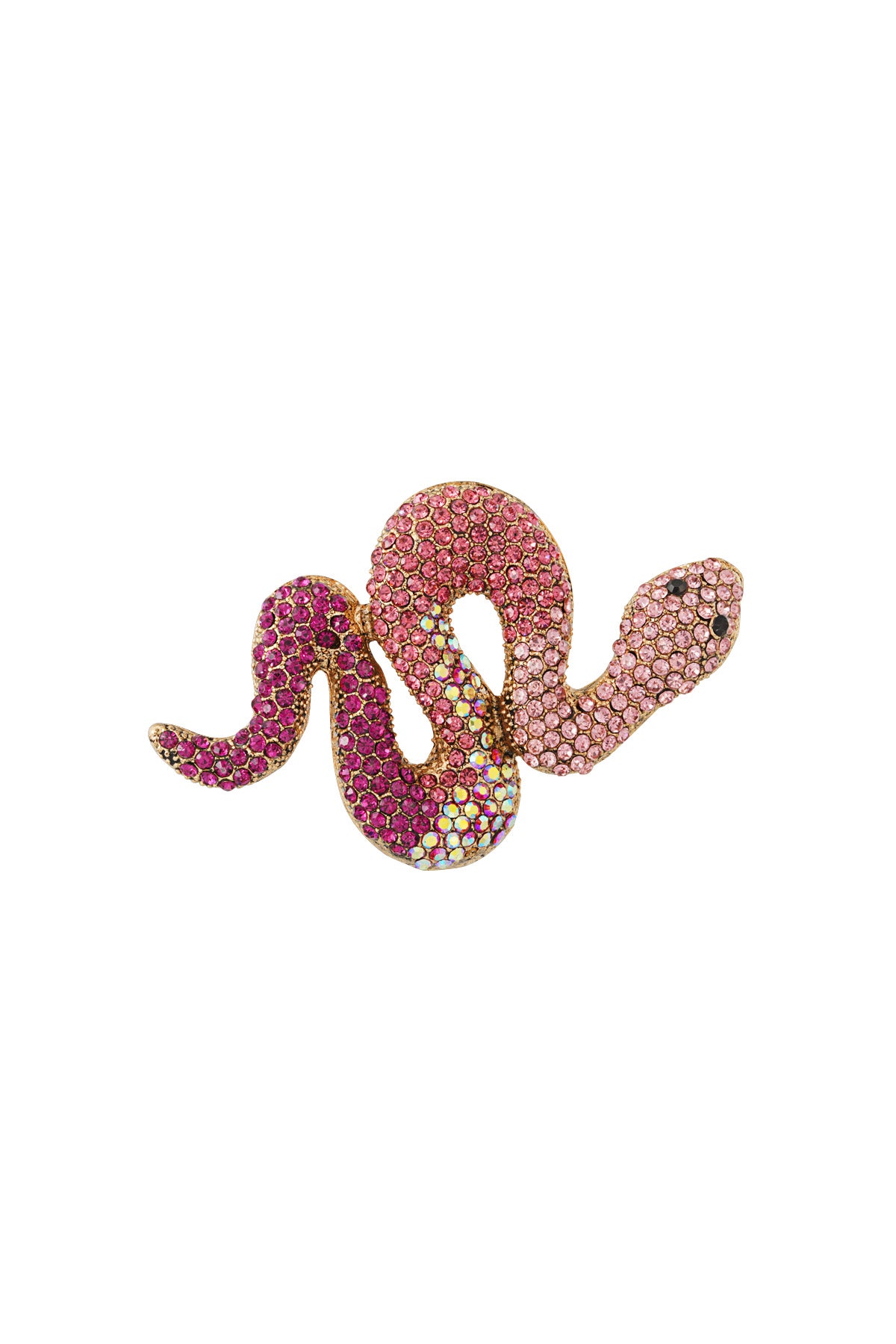 Snake Brooch Pink & Purple Eloise Closet Jewelry