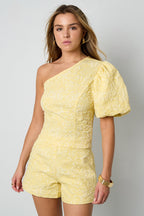 Floral Summer One-Shoulder Top Eloise Closet