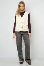 Soft Contrast Gilet Eloise Closet