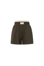 Eloise Closet Sporty Color Knit Casual Shorts Polyester Fiber