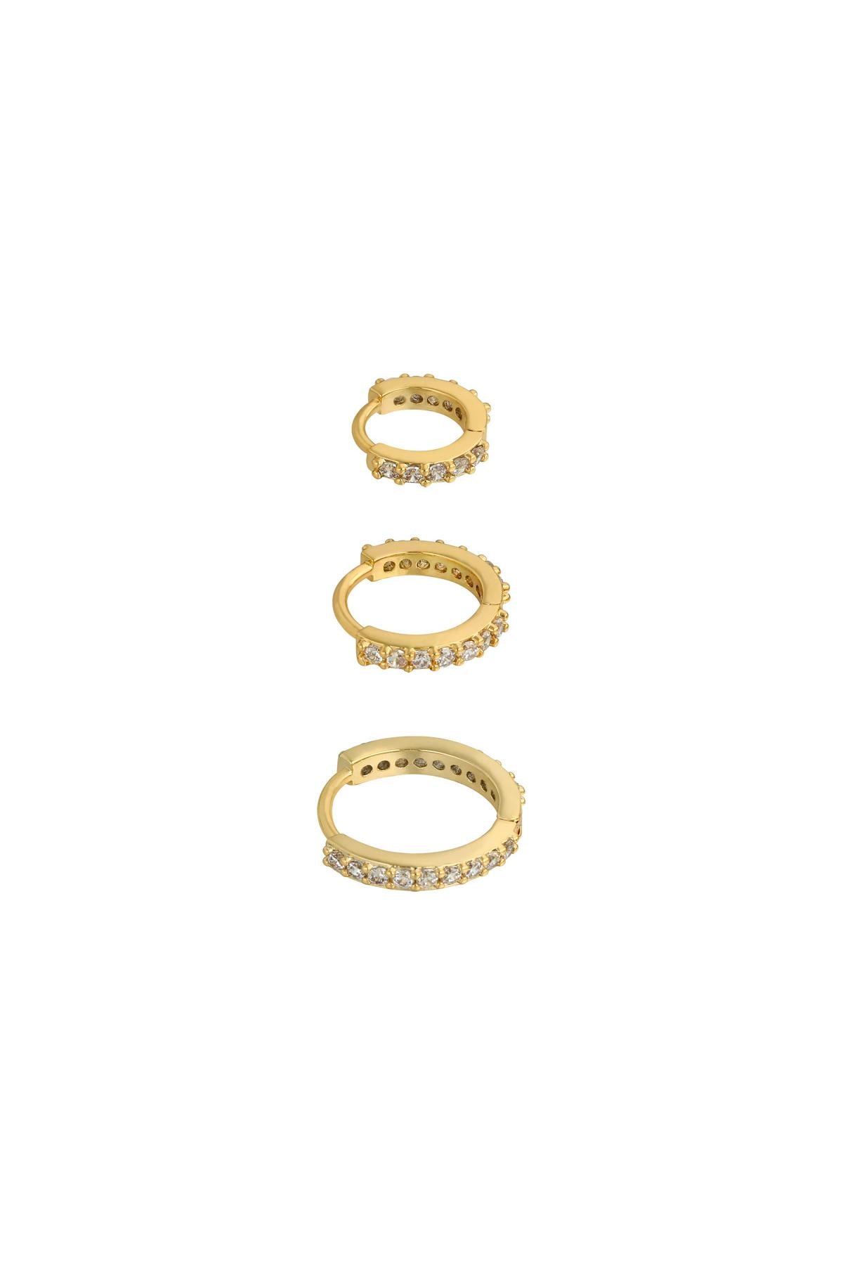 Golden Circle Earring Set Copper Eloise Closet Jewelry