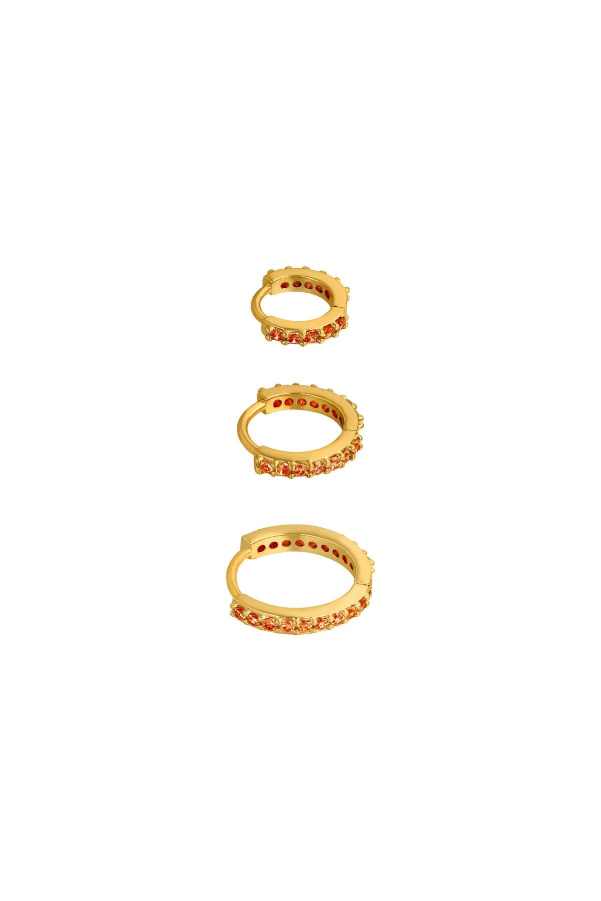 Golden Circle Earring Set Copper Eloise Closet Jewelry