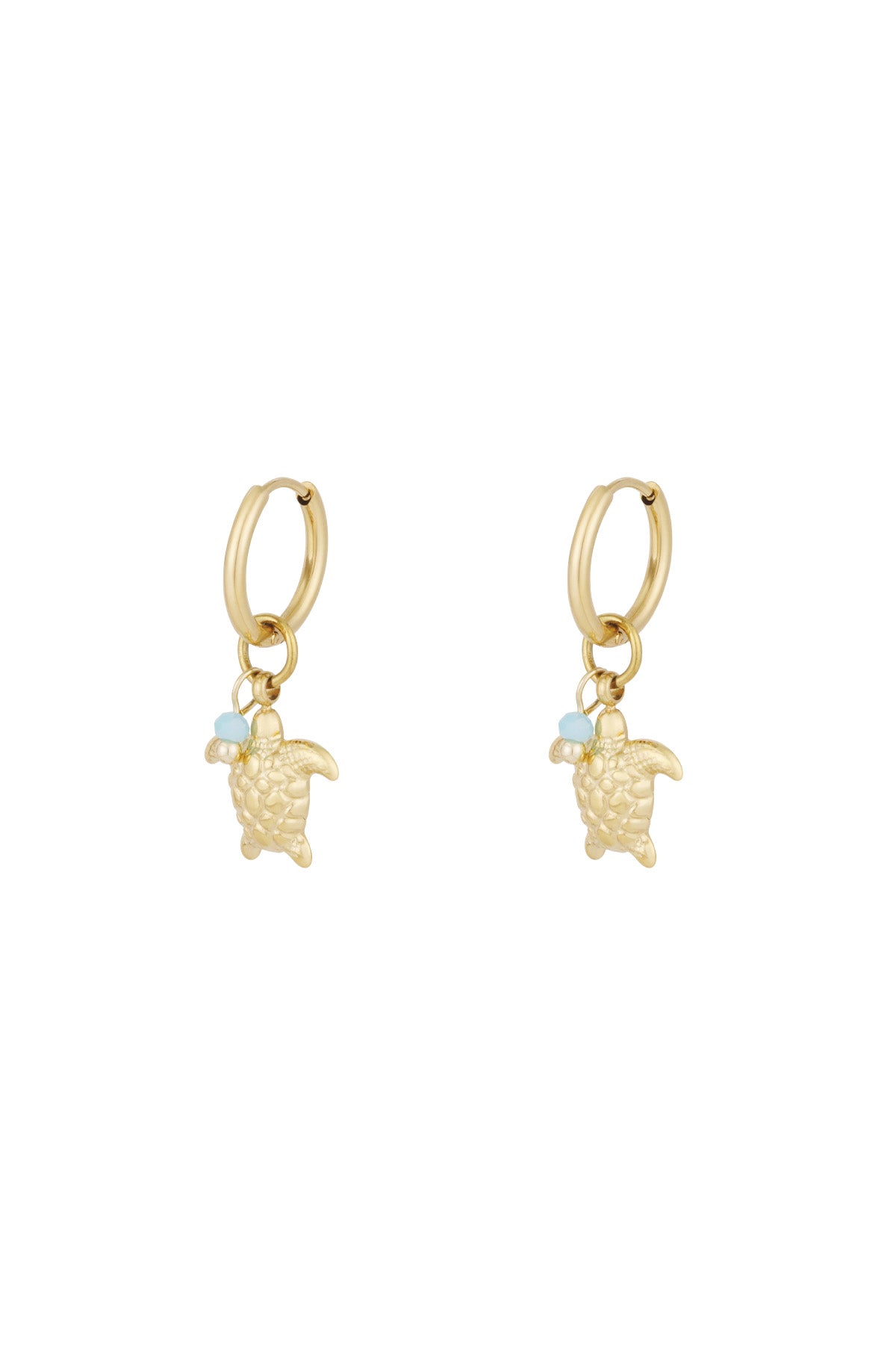 Turtle Charm Earrings Stainless Steel Eloise Closet