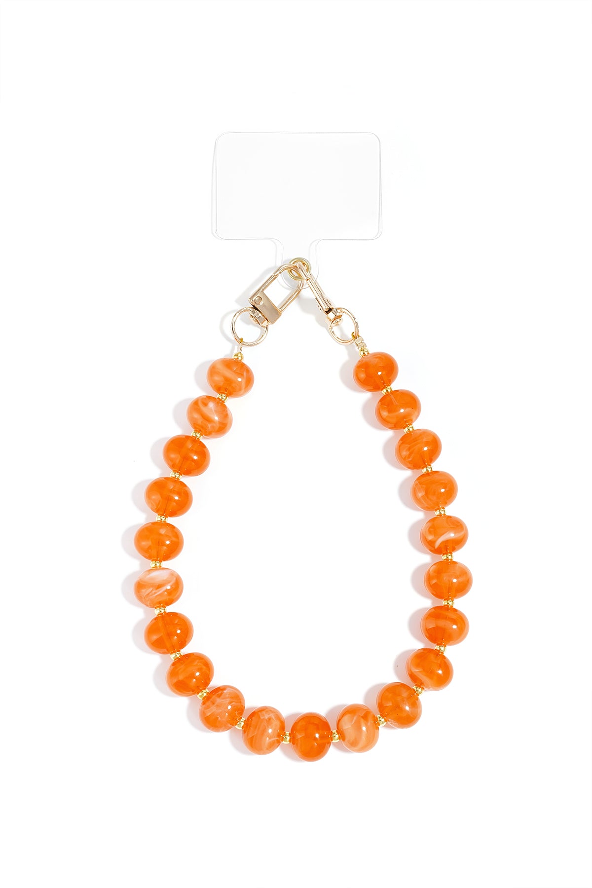 Beaded Orange Phone Cord – A Vibrant Daily Essential