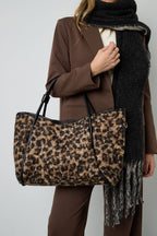 Leopard Print Cotton Tote – Bold Style for Your Daily Hustle