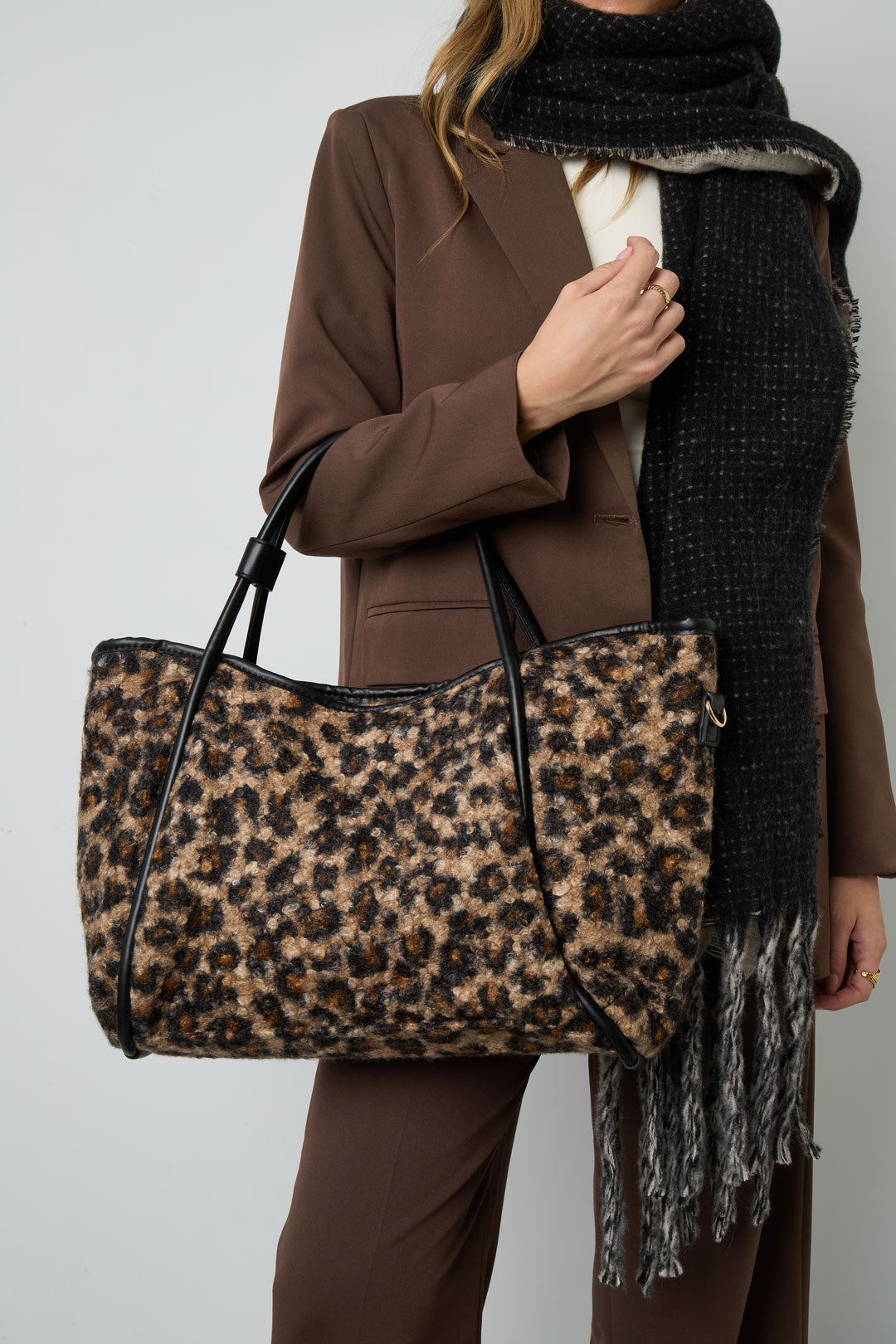 Leopard Print Cotton Tote – Bold Style for Your Daily Hustle