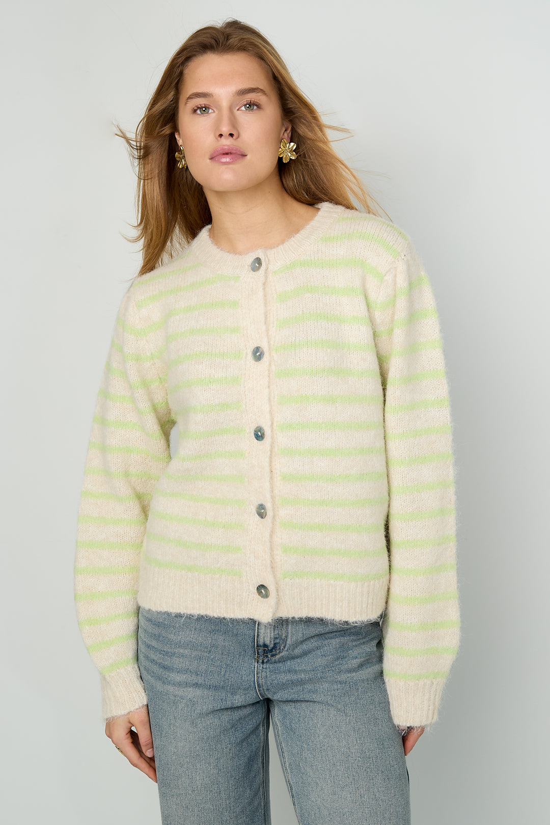 Eloise Closet Your Stripe Knit Cardigan