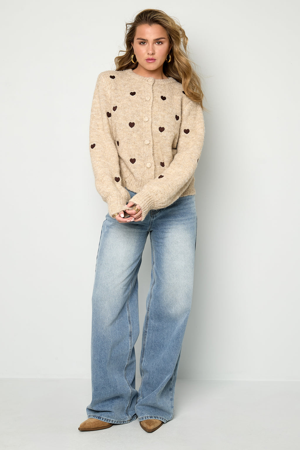 Elosie Closet Heart Cardigan For You