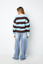 The hairy striped sweater