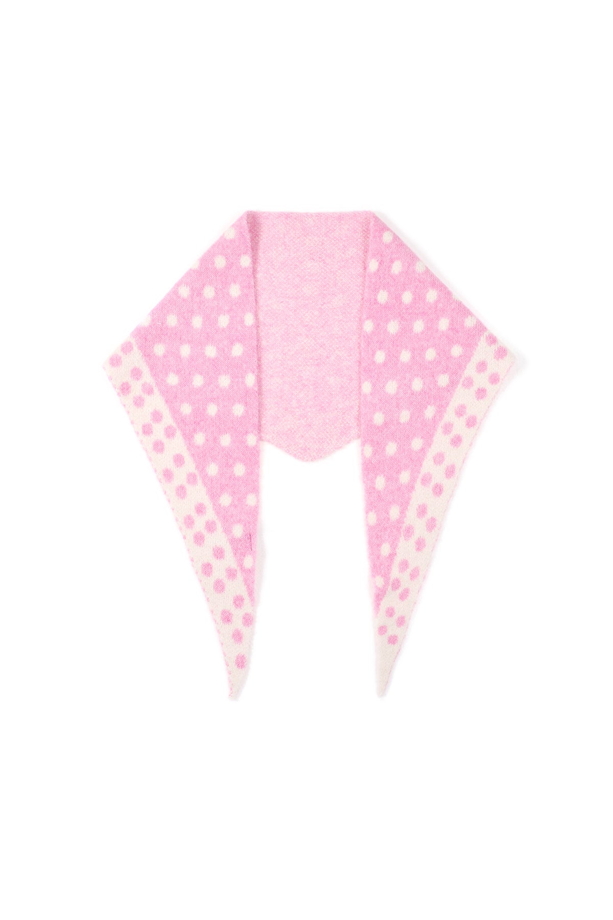 Fine Polka Dot Triangle Scarf Eloise Closet
