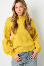 Letter Back Knit Sweater Eloise Closet