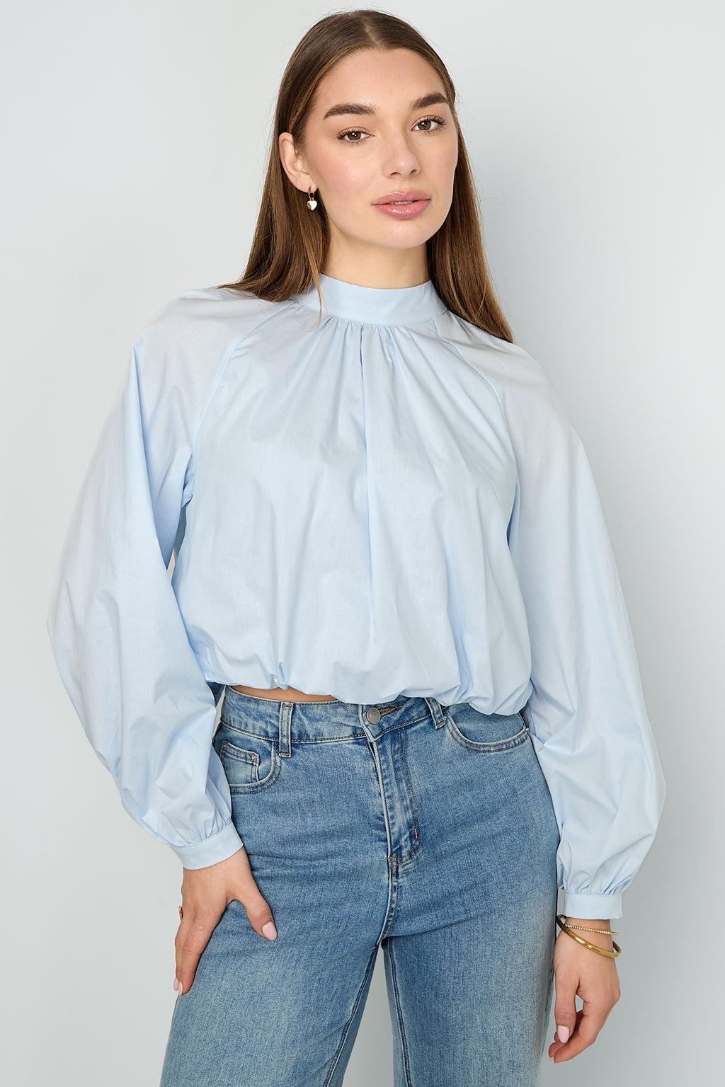 Bow Open Back Top Women – Cotton Casual Eloise Closet