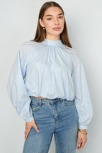Bow Open Back Top Women – Cotton Casual Eloise Closet