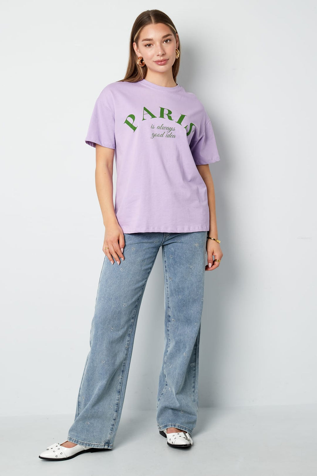 Paris Quote Cotton T-Shirt Eloise Closet
