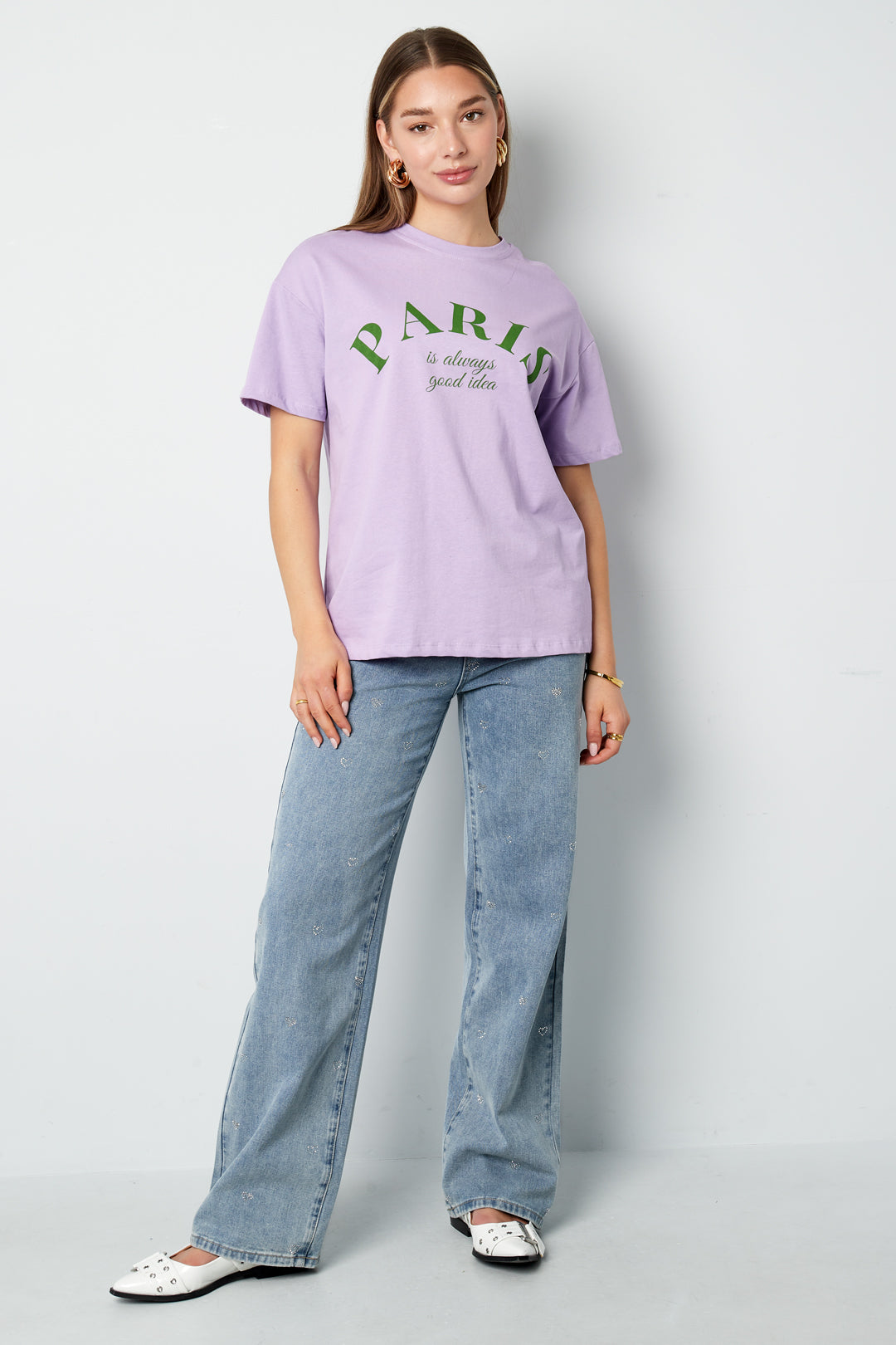Paris Quote Cotton T-Shirt Eloise Closet