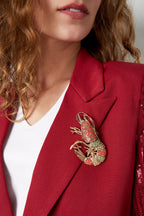 Shrimp Brooch Multi Eloise Closet Jewelry