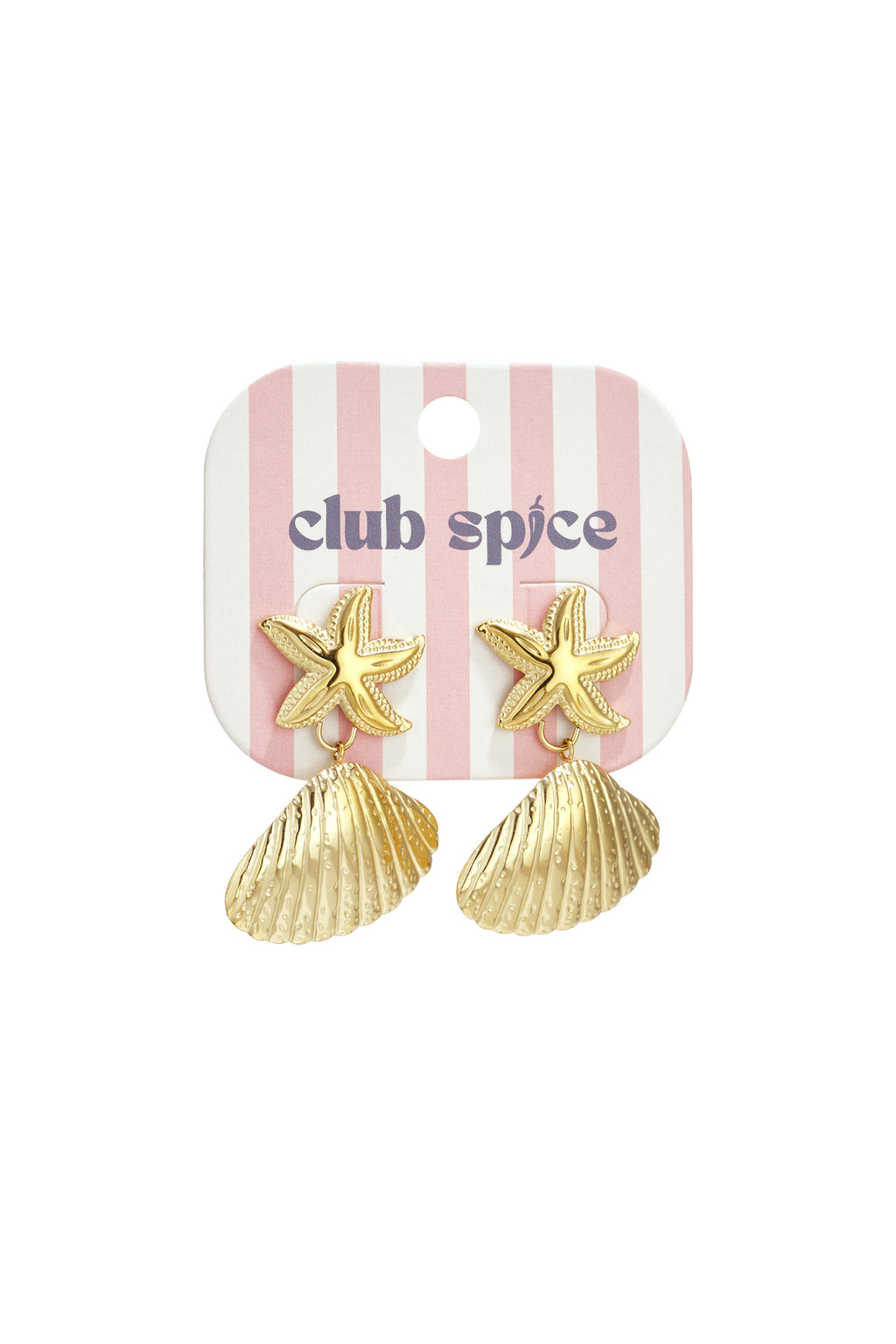 Starfish Shell Earrings Eloise Closet
