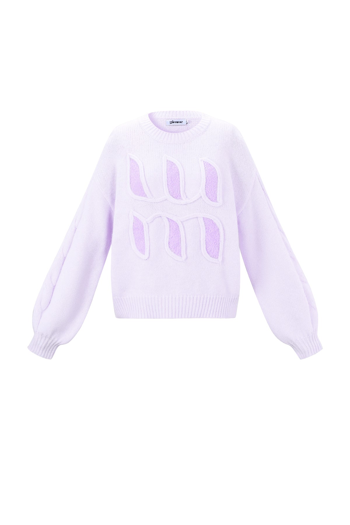 Letter Detail Knit Sweater Eloise Closet