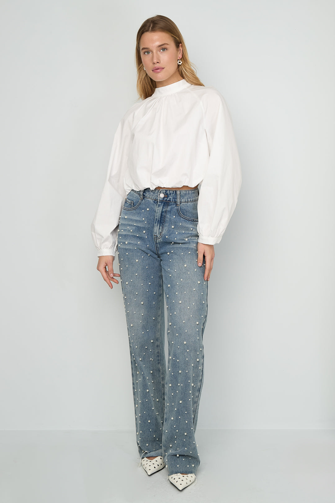 Bow Open Back Top Women – Cotton Casual Eloise Closet