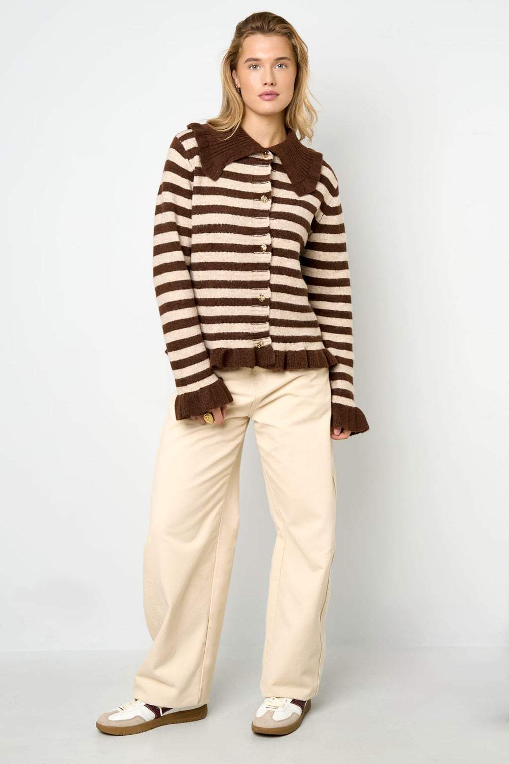 Eloise Closet Striped Knit Cardigan