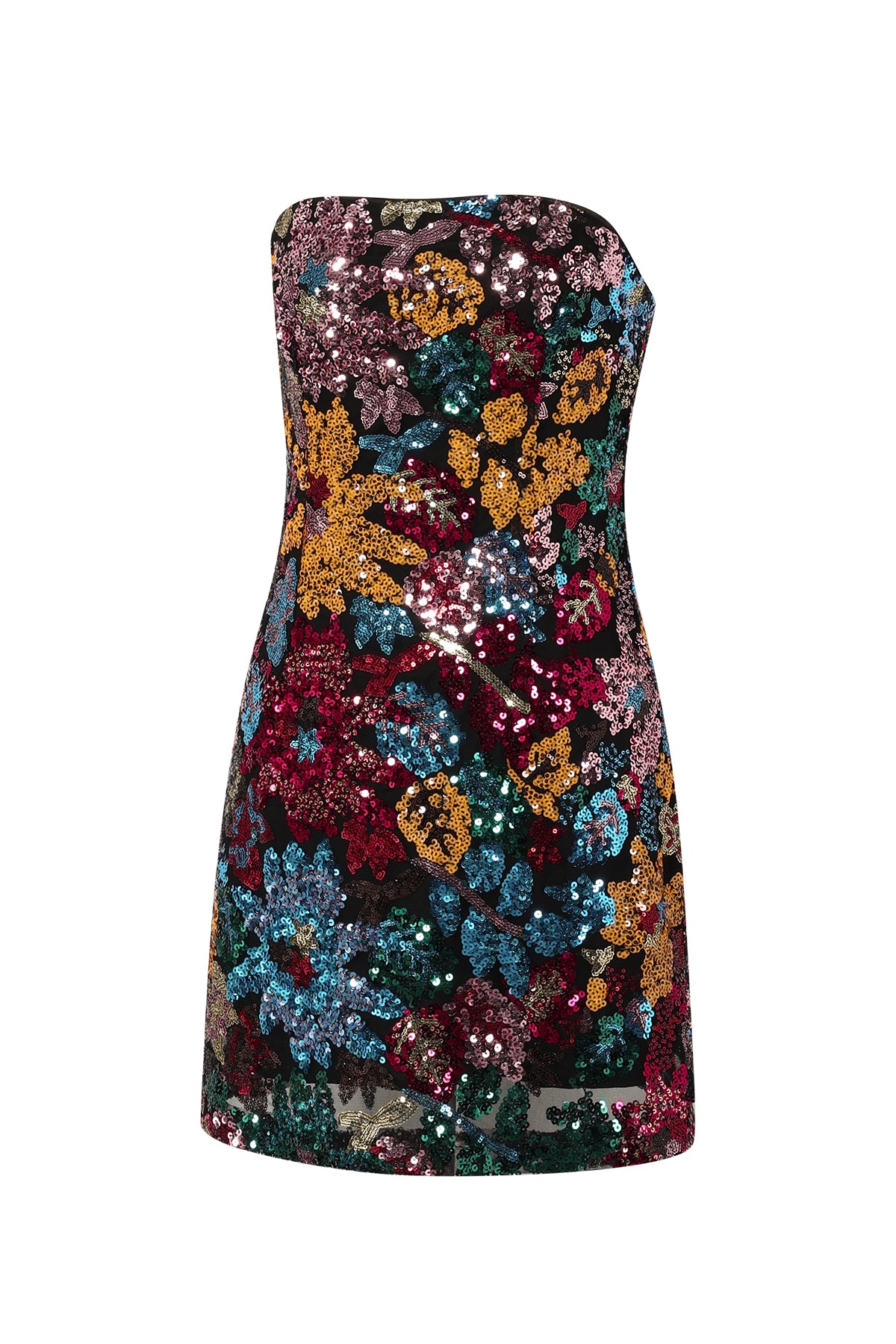 Tropical Night Strapless Dress Eloise Closet