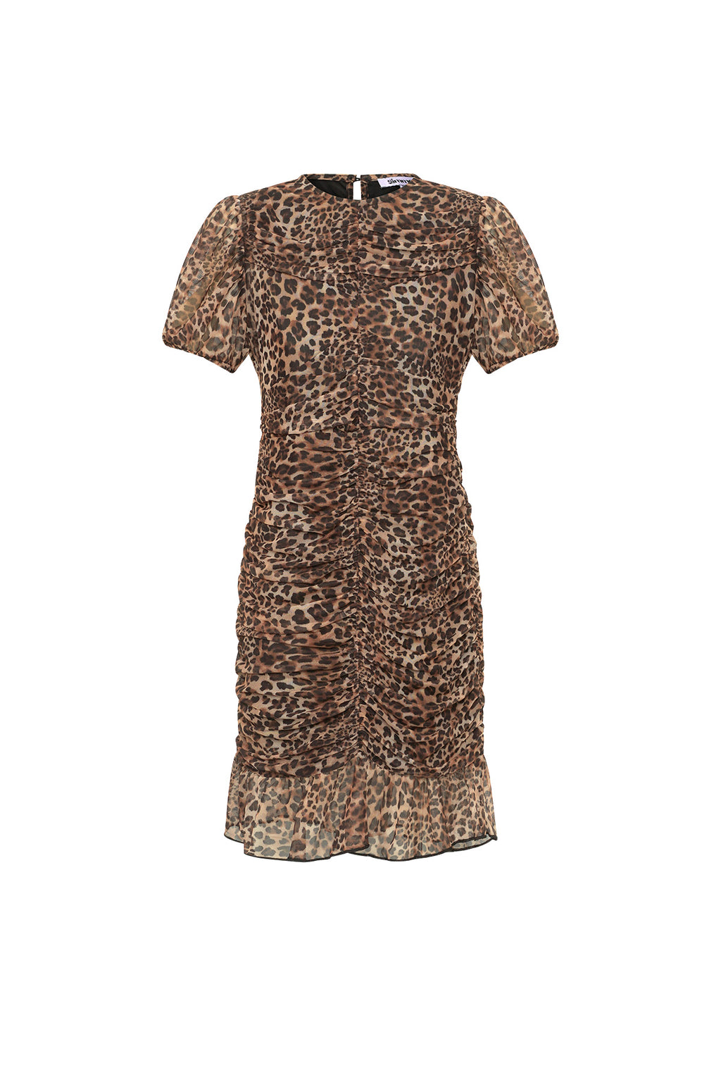 This woven polyester mini dress combines modern aesthetics with functional performance, making it a strong contender in contemporary women's fashion. The elegant cut ensures a refined appearance while maintaining comfort across multiple wear scenarios. Featuring a striking leopard print design, this piece stands out in visual merchandising displays and appeals to customers seeking statement pieces. The ruffle edge at the hem introduces dynamic layering and softens the overall look, enhancing its versatility