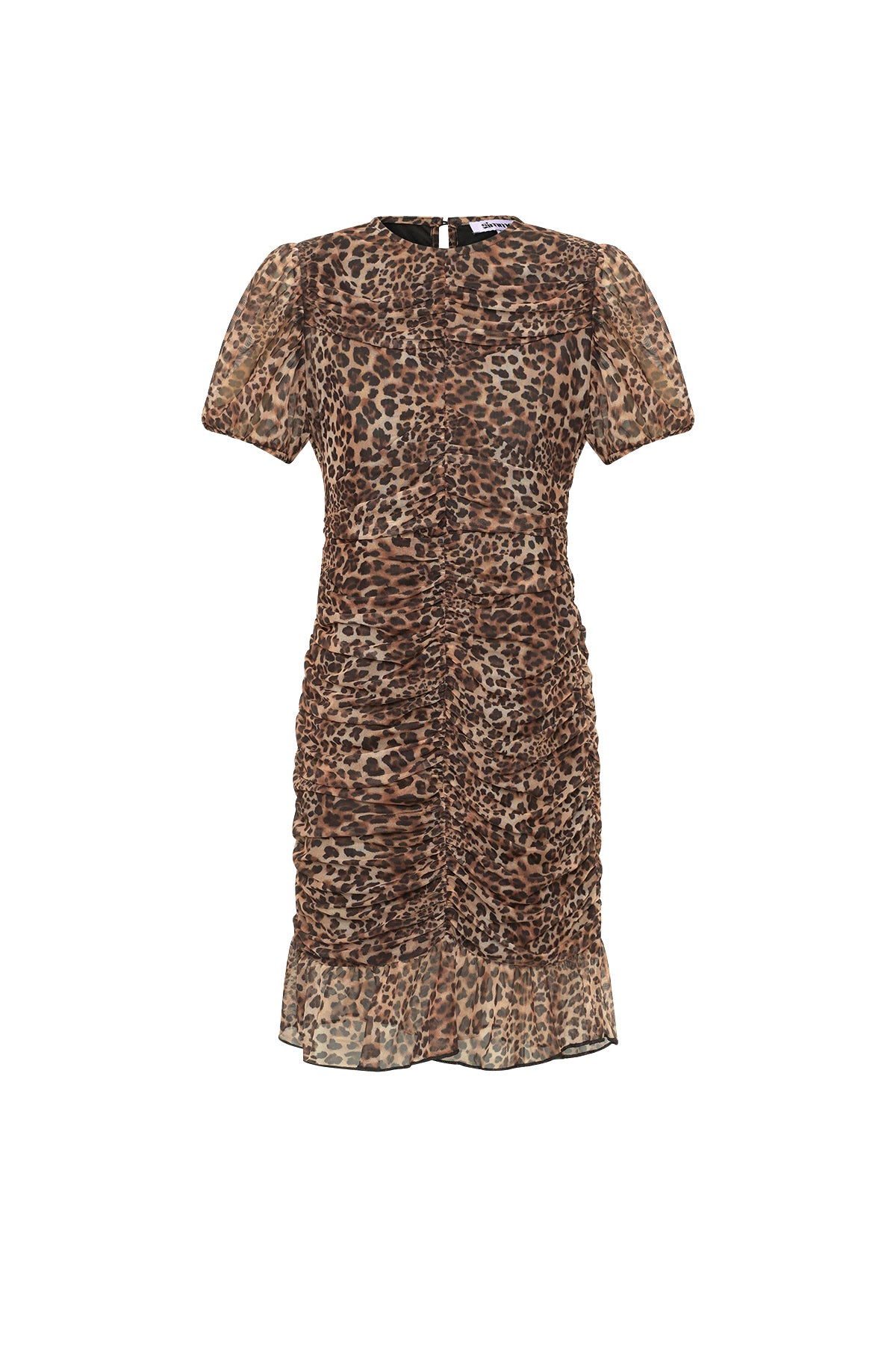 This woven polyester mini dress combines modern aesthetics with functional performance, making it a strong contender in contemporary women's fashion. The elegant cut ensures a refined appearance while maintaining comfort across multiple wear scenarios. Featuring a striking leopard print design, this piece stands out in visual merchandising displays and appeals to customers seeking statement pieces. The ruffle edge at the hem introduces dynamic layering and softens the overall look, enhancing its versatility