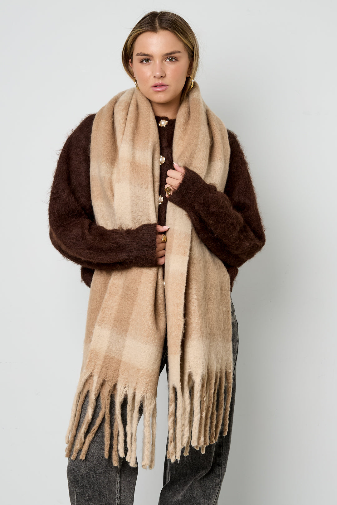Daily Babe Plaid Scarf Eloise Closet