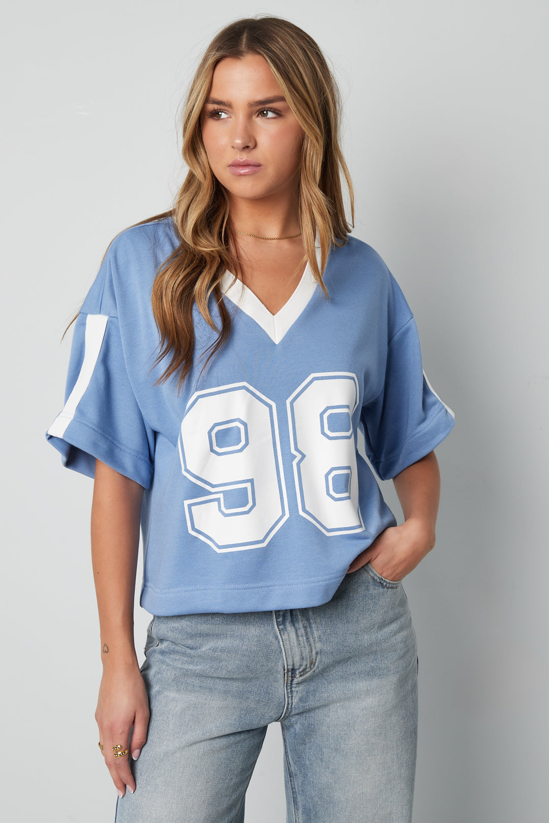 Sport Number V-Neck T-Shirt Eloise Closet