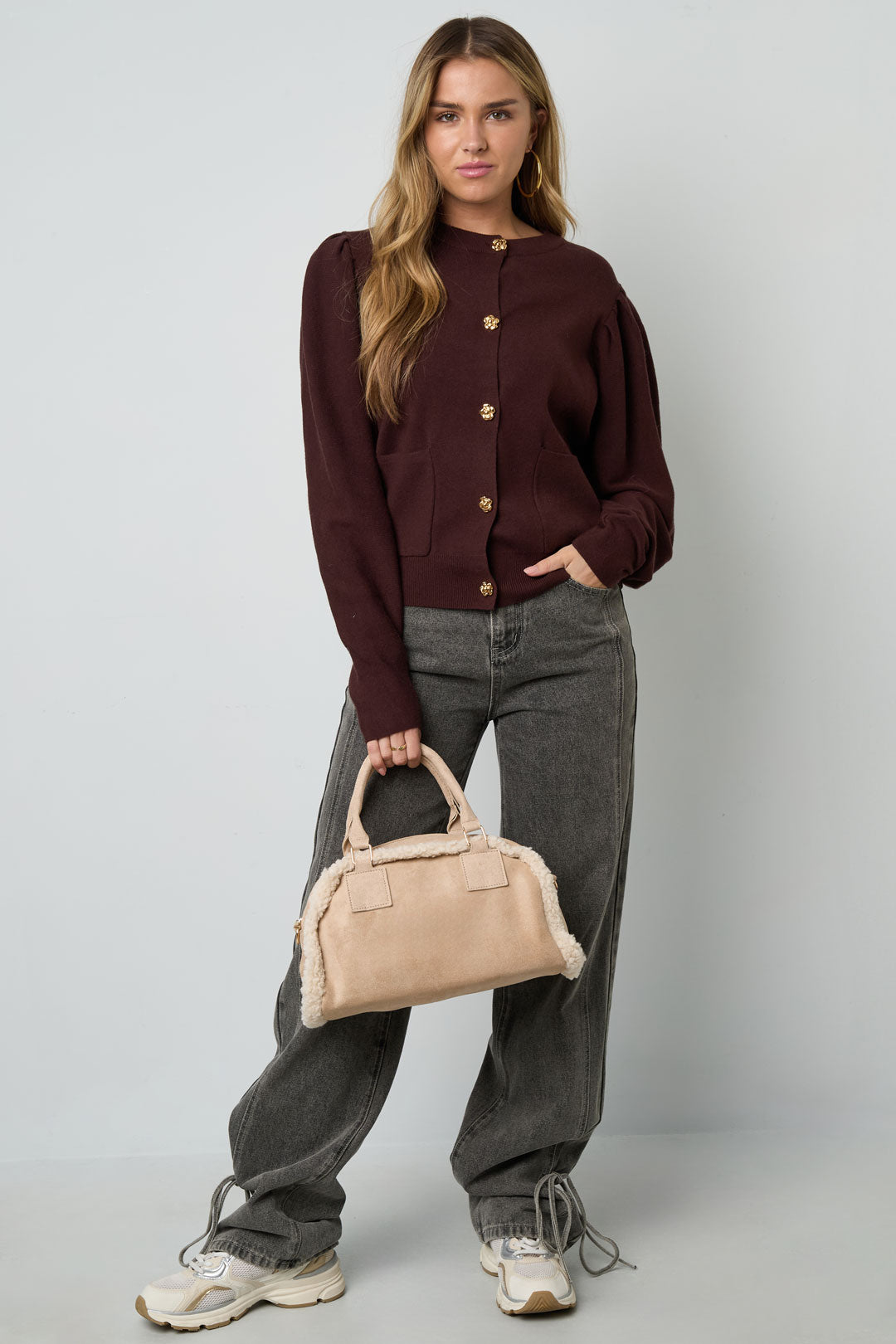 Eloise Closet Cozy Patchwork Shoulder Bag