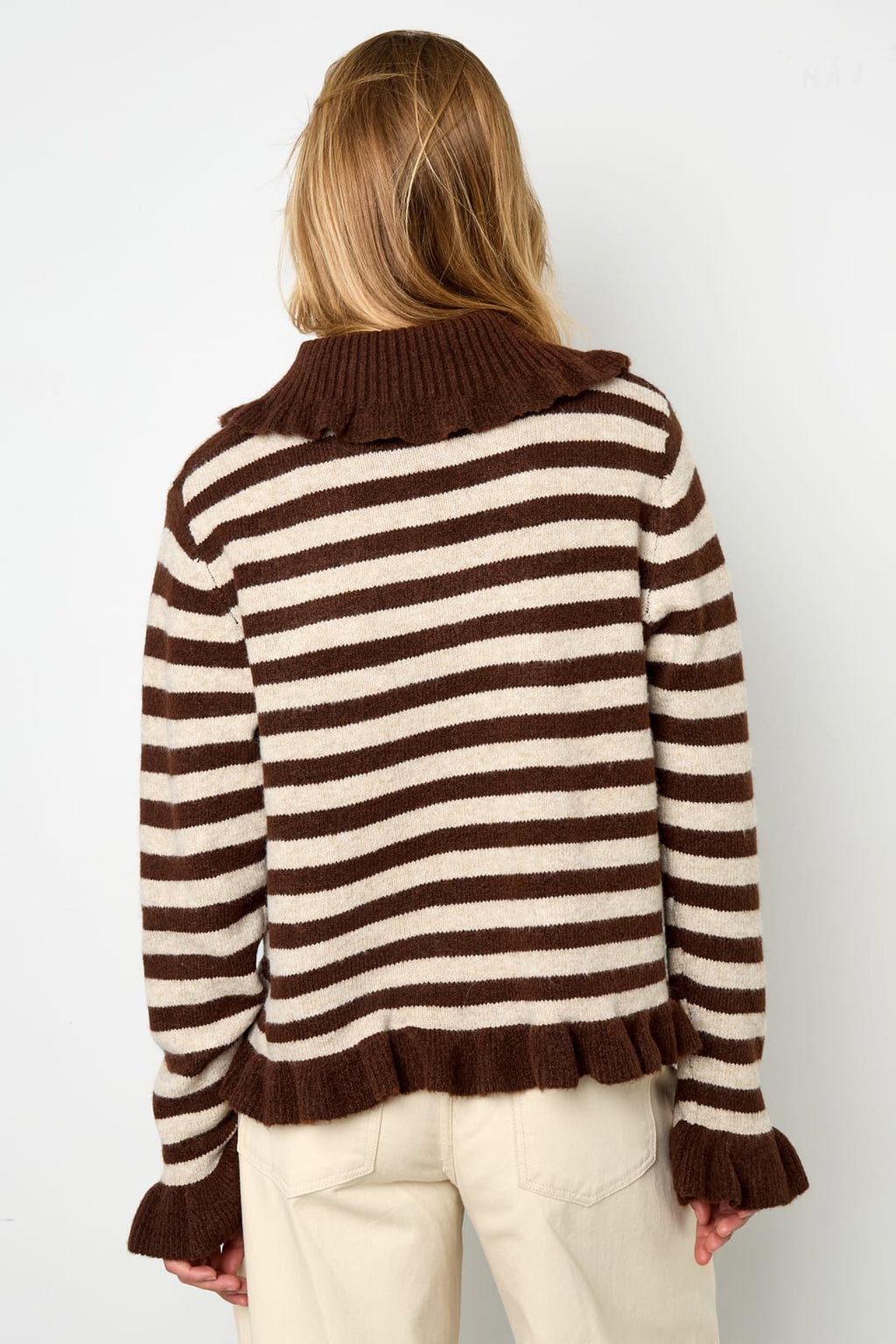 Eloise Closet Striped Knit Cardigan