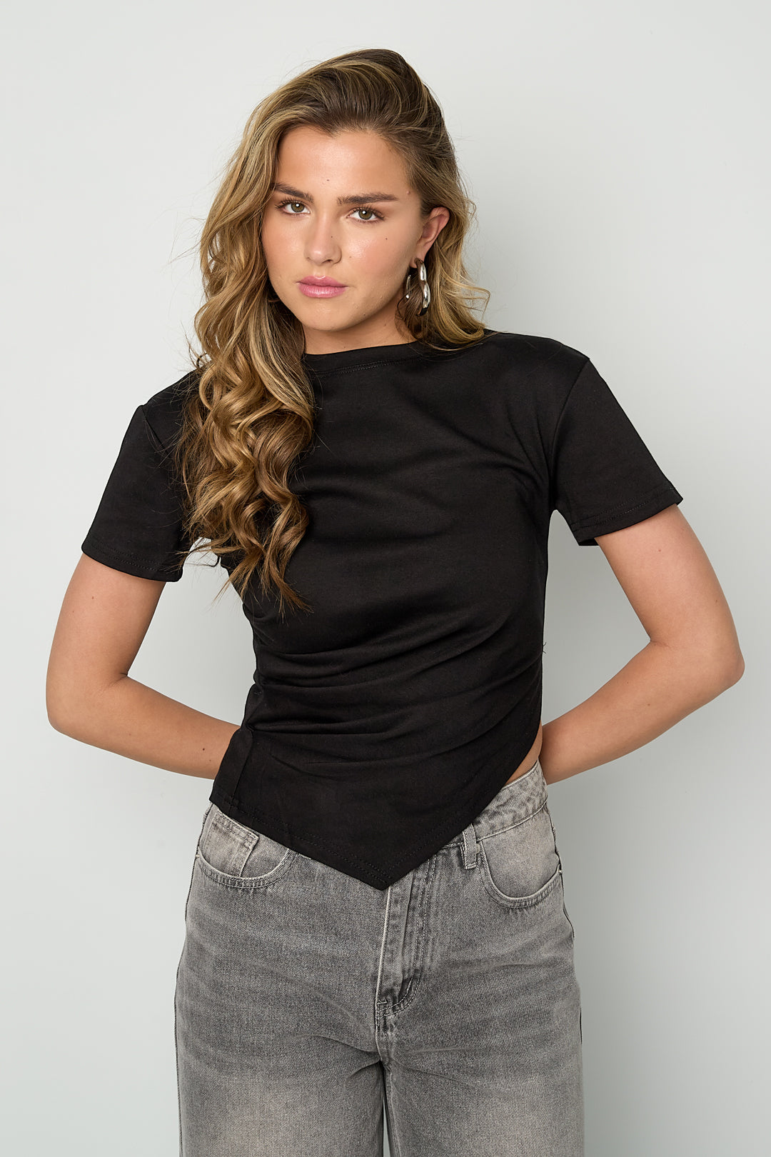Asymmetric Cotton Tee Eloise Closet
