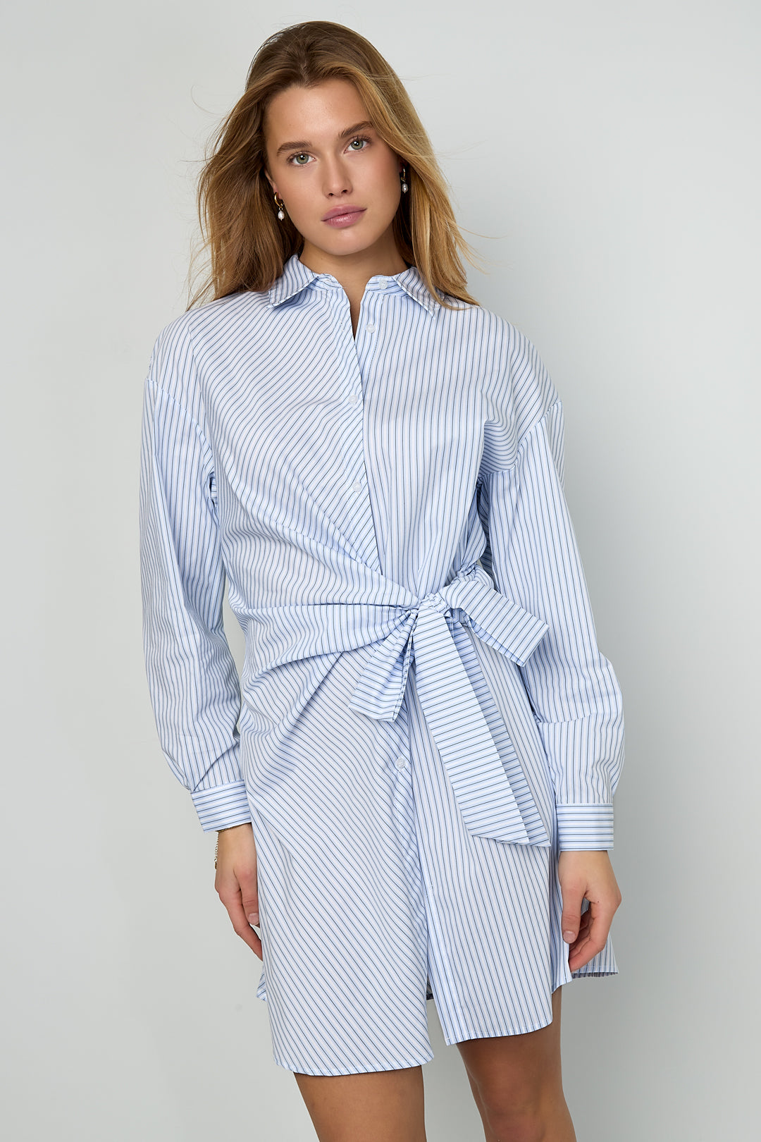 Eloise Closet Knotted Blouse Dress