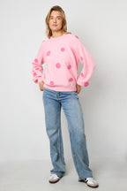 Playful Dot Knit Sweater Eloise Closet