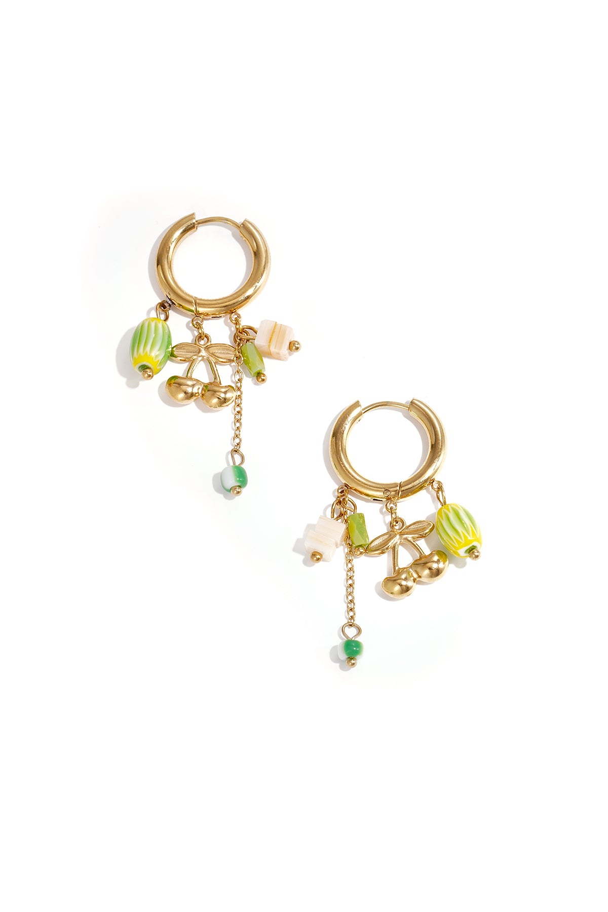 Charm Drop Hoop Earrings Eloise Closet Jewelry