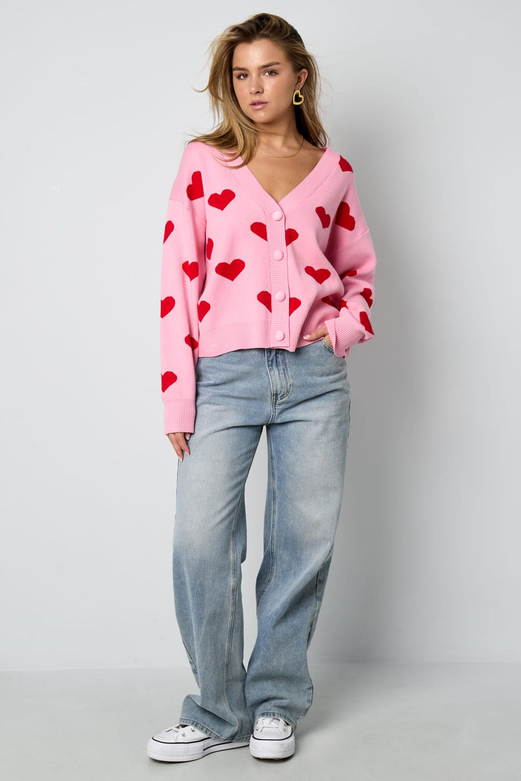 Eloise Closet Your Heart Knit Cardigan Viscose 