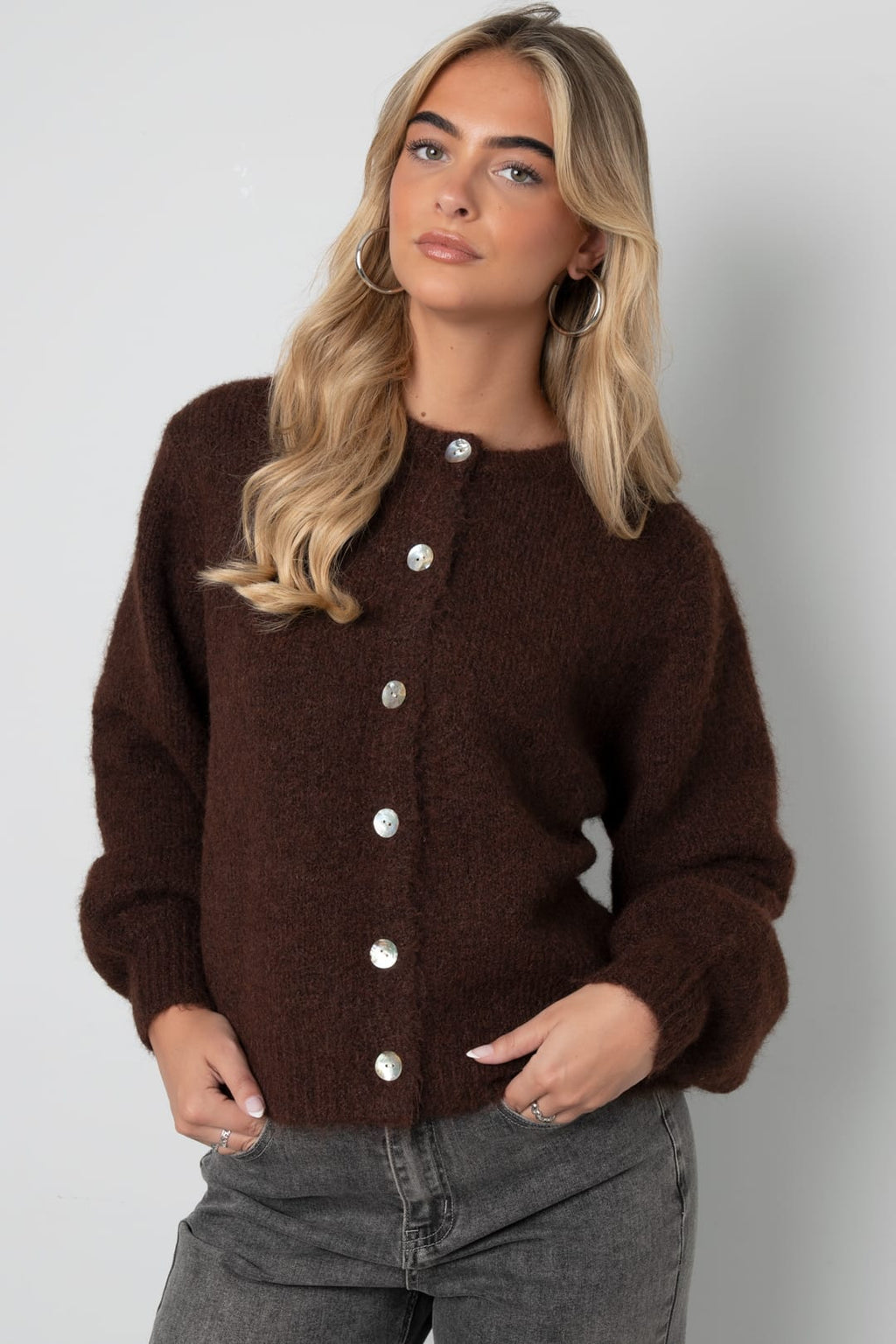 Soft Button Cardigan Eloise Closet