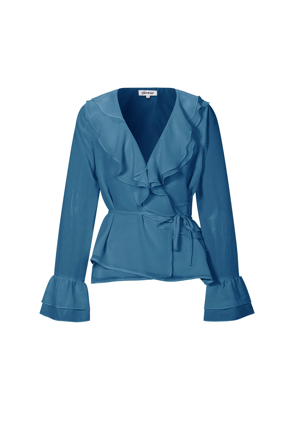 Ruffle Me Long Sleeve Top Women – Elegant Eloise Closet