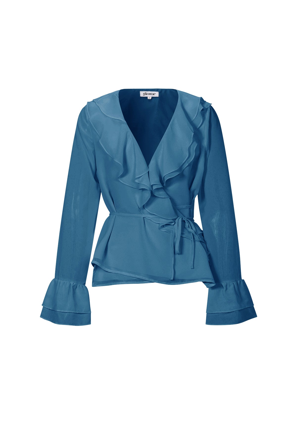 Ruffle Me Long Sleeve Top Women – Elegant Eloise Closet